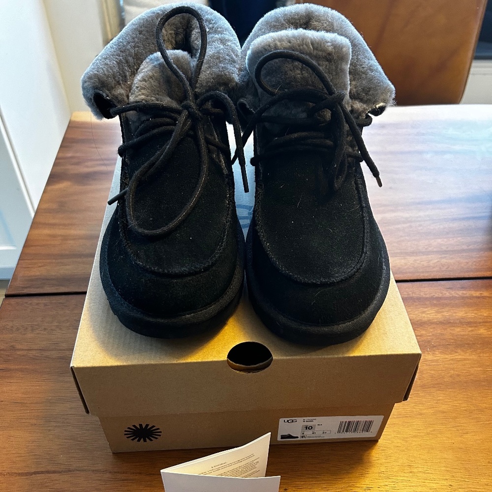 UGG Diara slipper, black, Women's size 10